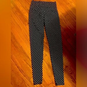Onzie black and white polka dot yoga pants, like new